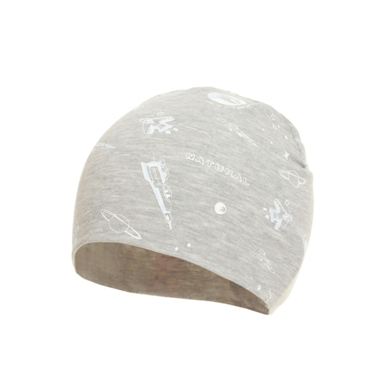 Caciula din bumbac pentru baieti,PAMI,CF-0523-367-4,48 cm,Gri fotografia produsului