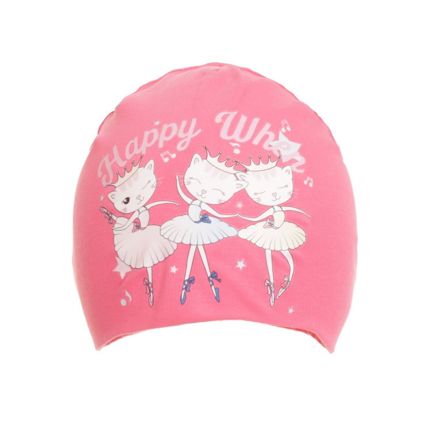 Caciula din bumbac pentru fetite,PAMI,CF-0523-348-5,48 cm,Corai fotografia produsului View 3 L