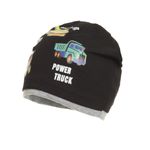 Caciula din bumbac pentru baieti,PAMI,CF0523-323-2,48 cm,Negru fotografia produsului