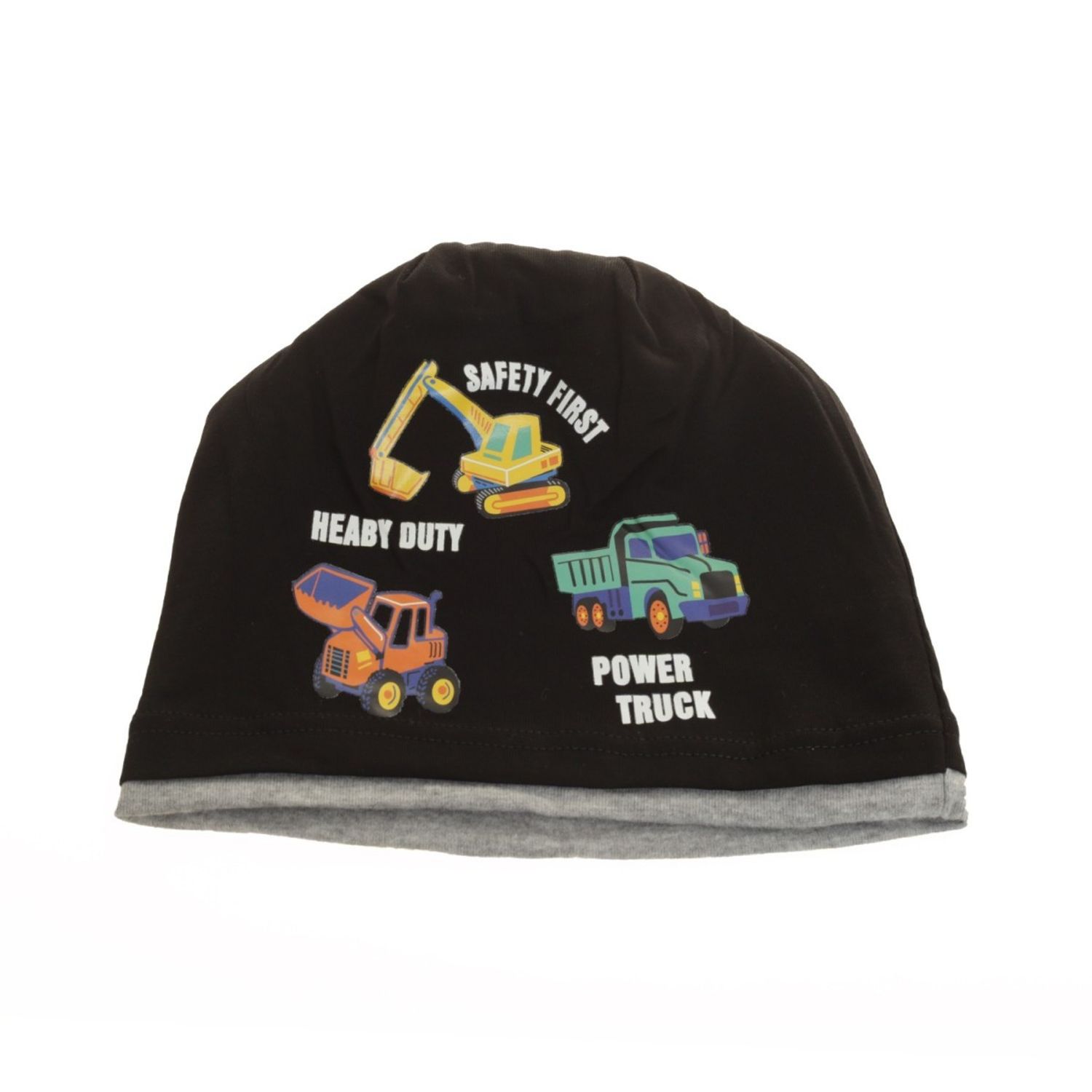 Caciula din bumbac pentru baieti,PAMI,CF0523-323-2,48 cm,Negru fotografia produsului View 4 L