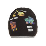 Caciula din bumbac pentru baieti,PAMI,CF0523-323-2,48 cm,Negru fotografia produsului View 5 S