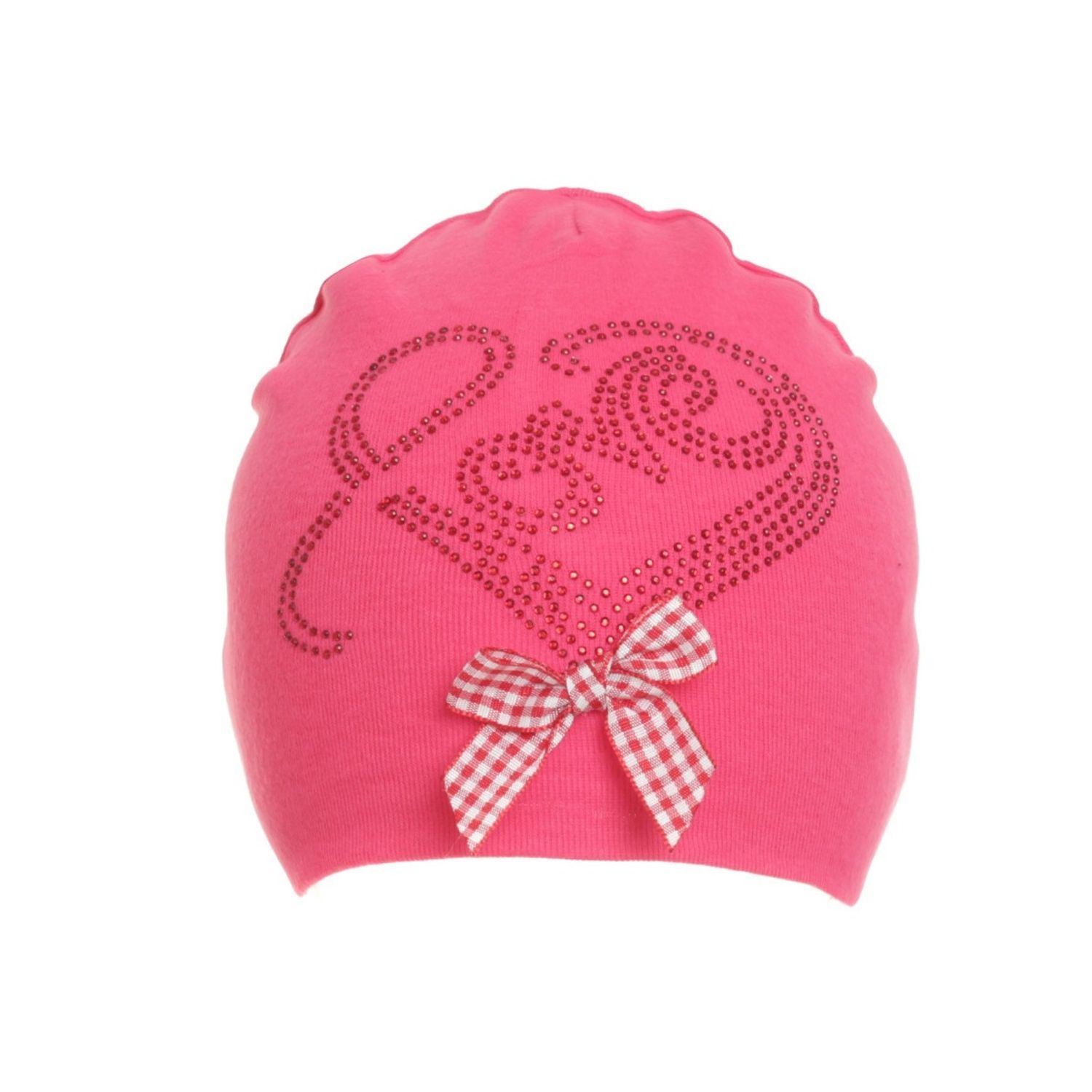 Caciula din bumbac pentru fetite,PAMI,CF0523-275-4,48 cm,Ciclam fotografia produsului View 3 L