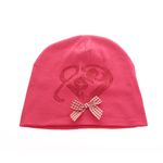 Caciula din bumbac pentru fetite,PAMI,CF0523-275-4,48 cm,Ciclam fotografia produsului View 5 S