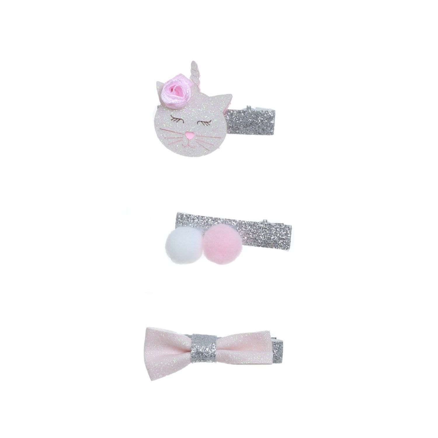 Set clesti de par pentru copii, PAMI, AP-C621-370 Alb fotografia produsului