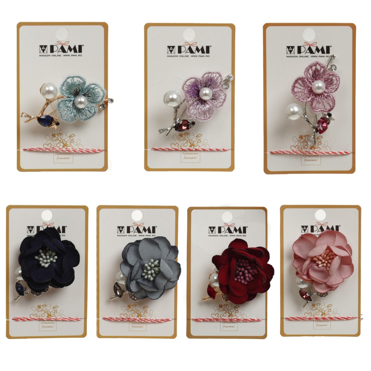 Set 7 brose martisor, PAMI,BRO-T15-T17 fotografia produsului