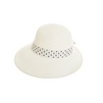 Palarie de paie pentru dama, PAMI, PD-0223-202-alb, 56 cm, Alb fotografia produsului View 3 S
