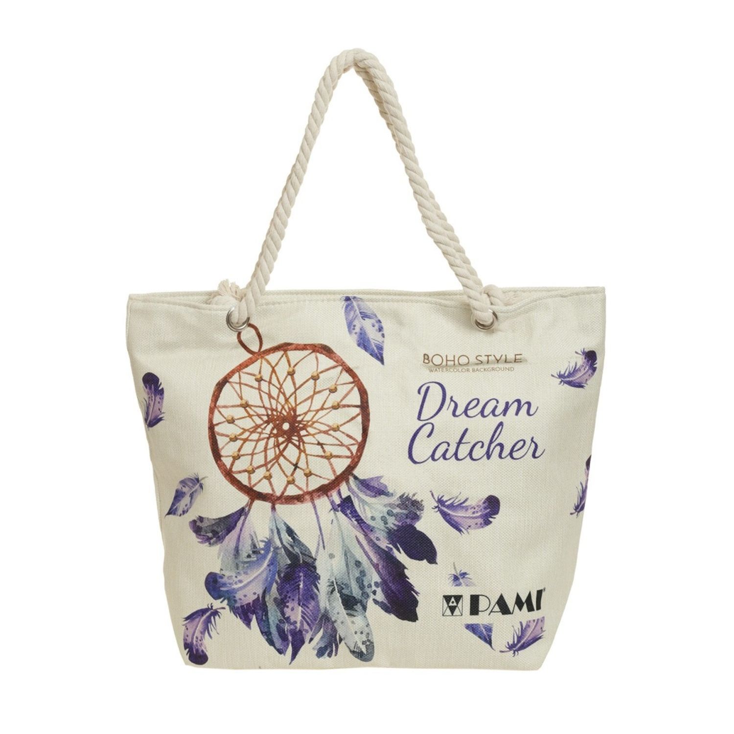 Geanta de plaja pentru dama, PAMI, GD-0223-326-2, 50x37 cm, multicolor fotografia produsului