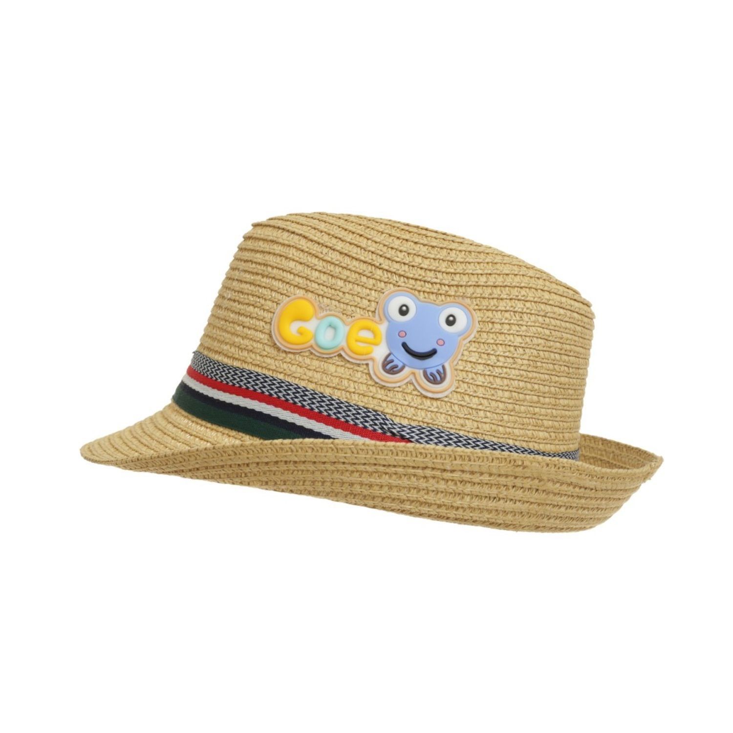 Palarie de paie pentru copii, PAMI, PC-0223-137-2, 52 cm, Galben fotografia produsului