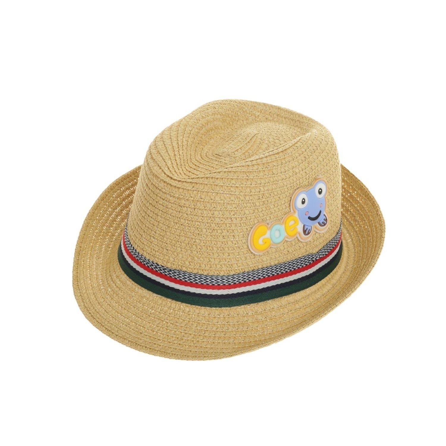 Palarie de paie pentru copii, PAMI, PC-0223-137-2, 52 cm, Galben fotografia produsului View 5 L
