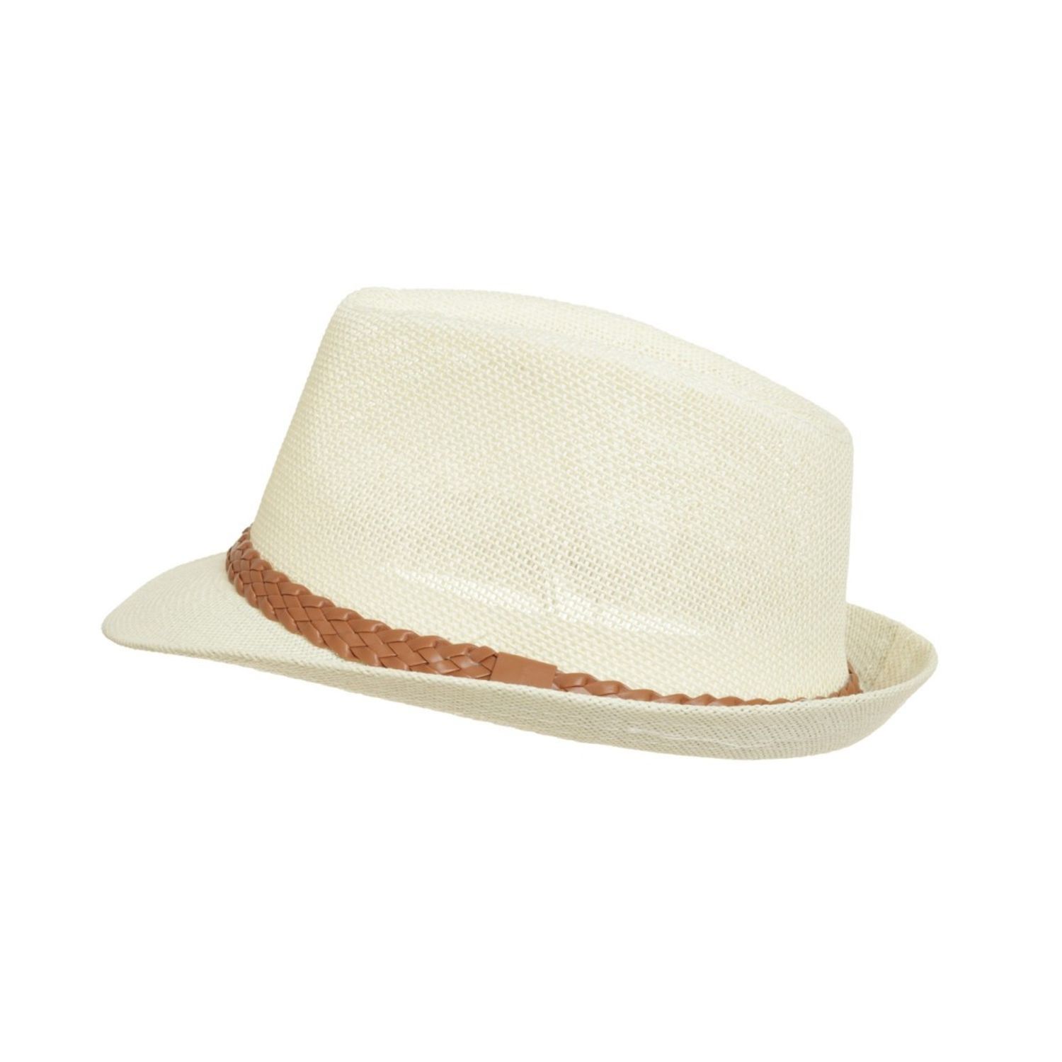 Palarie din paie pentru barbati, PAMI, PB-0223-160-3, 59 cm, Crem fotografia produsului
