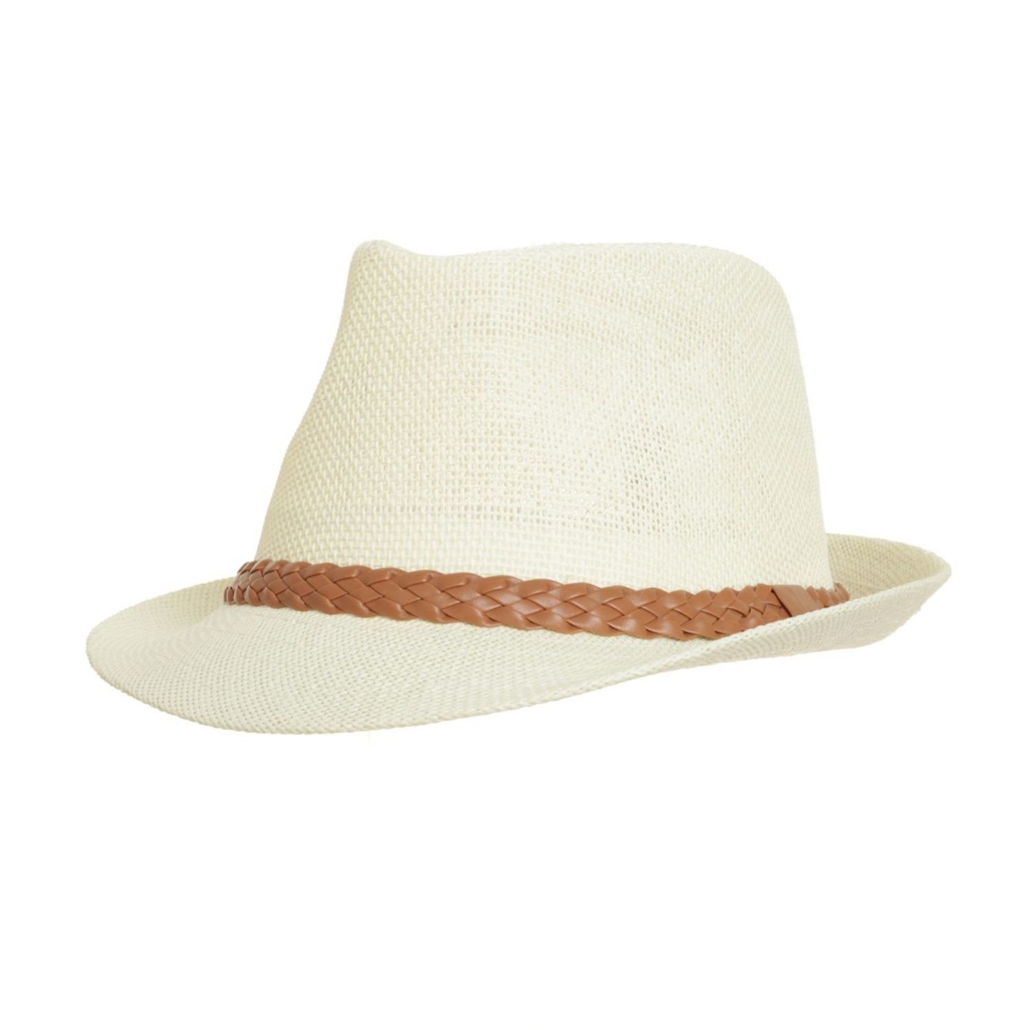 Palarie din paie pentru barbati, PAMI, PB-0223-160-3, 59 cm, Crem fotografia produsului View 2 L