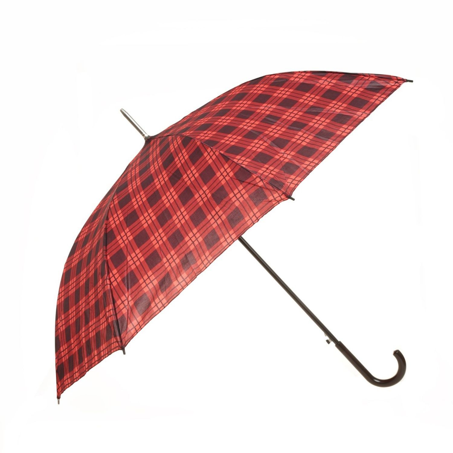 Umbrela lunga automata, PAMI, UA-0523-568-4, 94 cm-8 spite,Rosu fotografia produsului