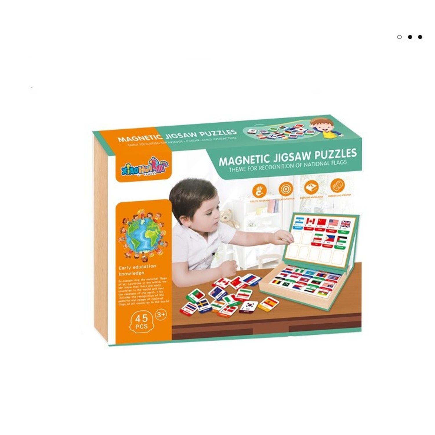 Puzzle Magnetic Pentru Recunoașterea Drapelului Național fotografia produsului