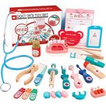 Jucarie din lemn trusa doctor Stomatolog fotografia produsului