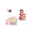 Garaj de pompieri cu parcare din lemn, LIULO, 34 x 21 x 32cm fotografia produsului View 2 S