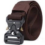 Curea centura Pufo Tactical Combat pentru barbati 3.8 x 123 cm, rezistent, maro fotografia produsului