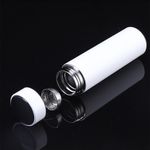 Sticla termos LED cu indicator de temperatura, inox, 500 ml, alb fotografia produsului View 2 S