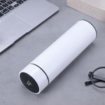 Sticla termos LED cu indicator de temperatura, inox, 500 ml, alb fotografia produsului View 6 S