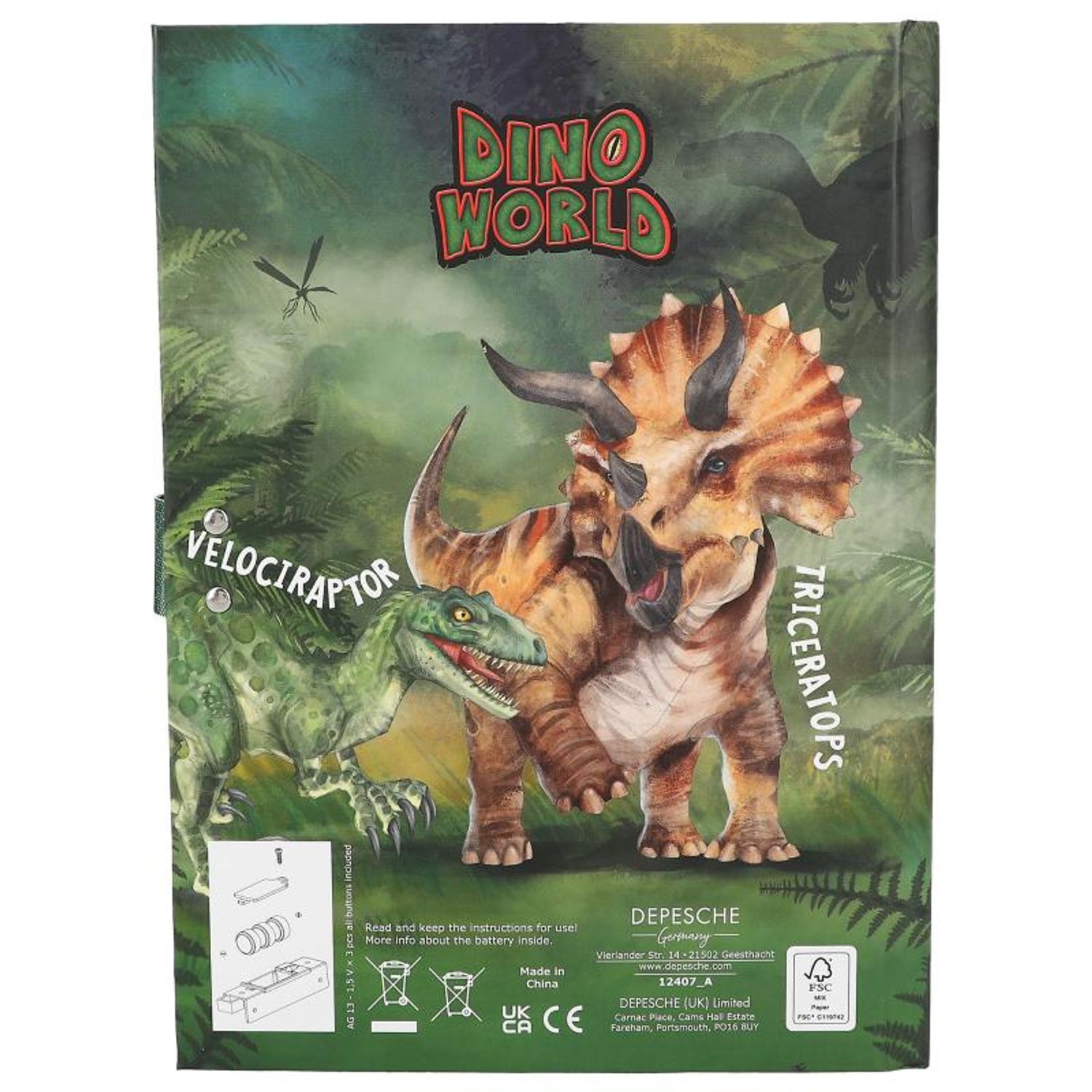 Jurnal cu Cod si Sunet Top Secret Dino World fotografia produsului View 5 L
