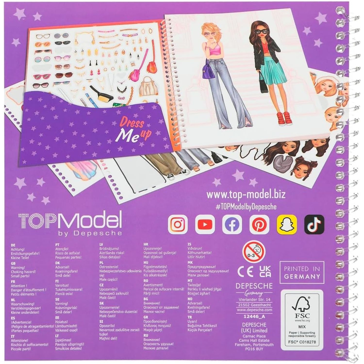 Carte stickere Dress Me Up TOPModel fotografia produsului View 5 L