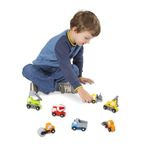 Set de 7 masinute utilitare din lemn fotografia produsului View 3 S