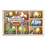 Set de 7 masinute utilitare din lemn fotografia produsului