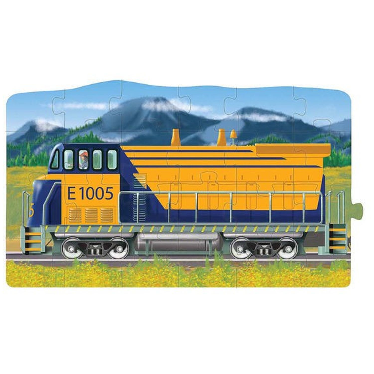 Set puzzle podea conectabile Trenuri Melissa and Doug fotografia produsului View 4 L