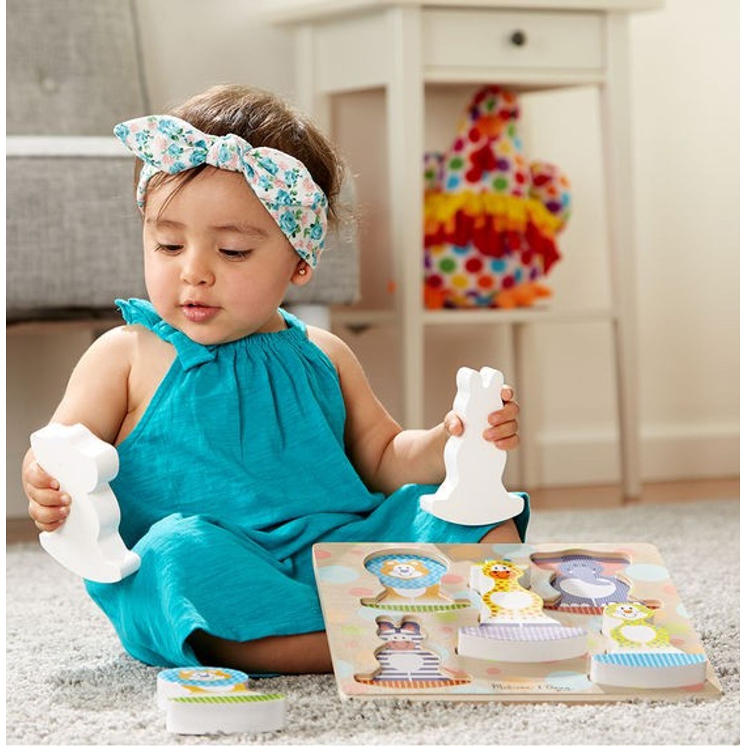 Puzzle bebe Safari Balance Melissa and Doug fotografia produsului View 4 L