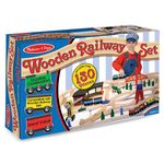 Set Trenulet din lemn cu depou Melissa and Doug fotografia produsului View 3 S