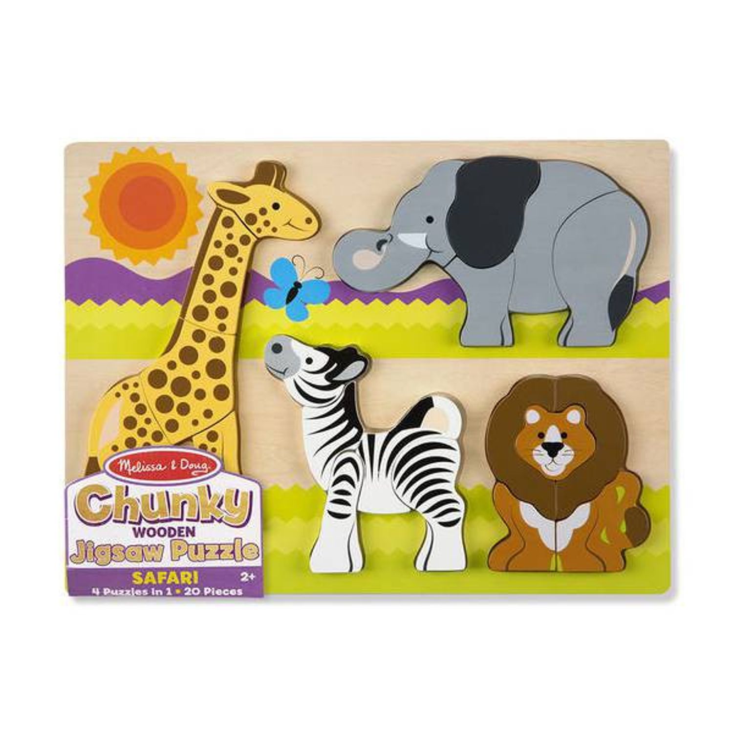 Puzzle din lemn Jumbo Safari fotografia produsului View 3 L
