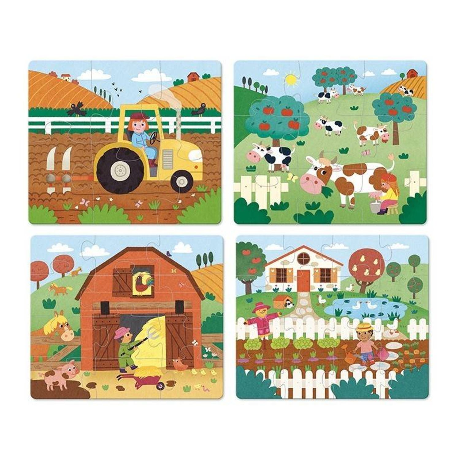 Set puzzle cu 4 modele - La ferma fotografia produsului View 2 L