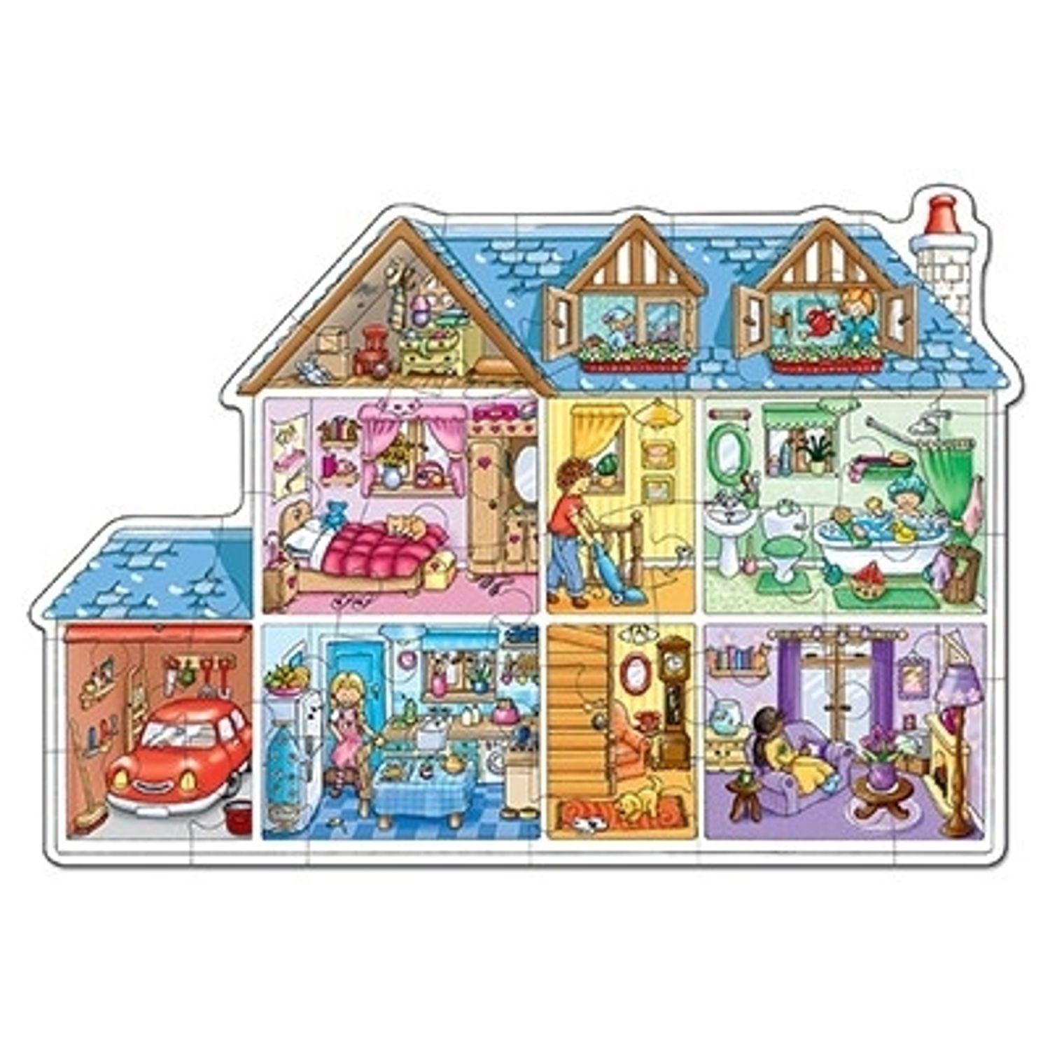Puzzle de podea Casa (25 piese) DOLLS HOUSE JIGSAW fotografia produsului View 2 L