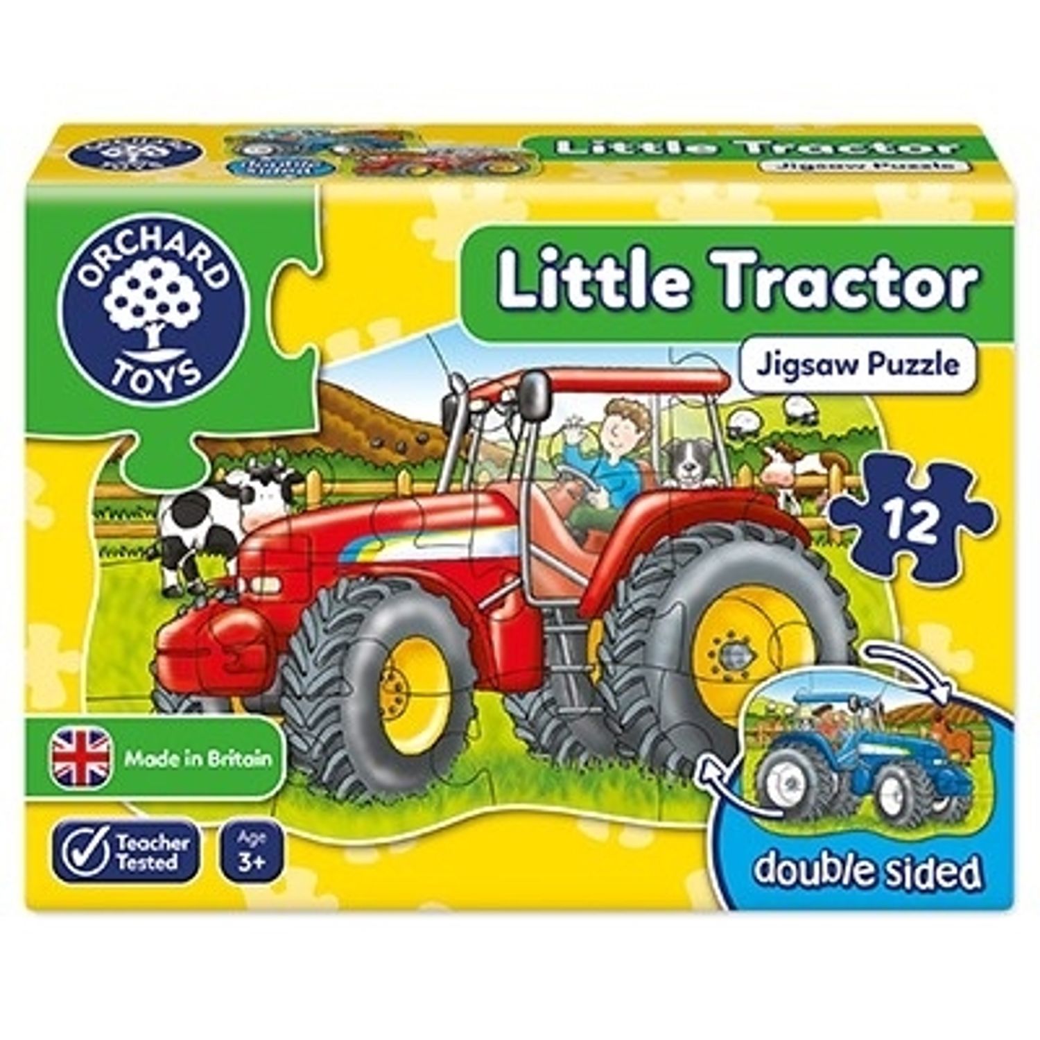 Puzzle fata verso Tractor (12 piese) LITTLE TRACTOR fotografia produsului