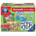 Set 4 Puzzle Animale - Animals Four In A Box fotografia produsului