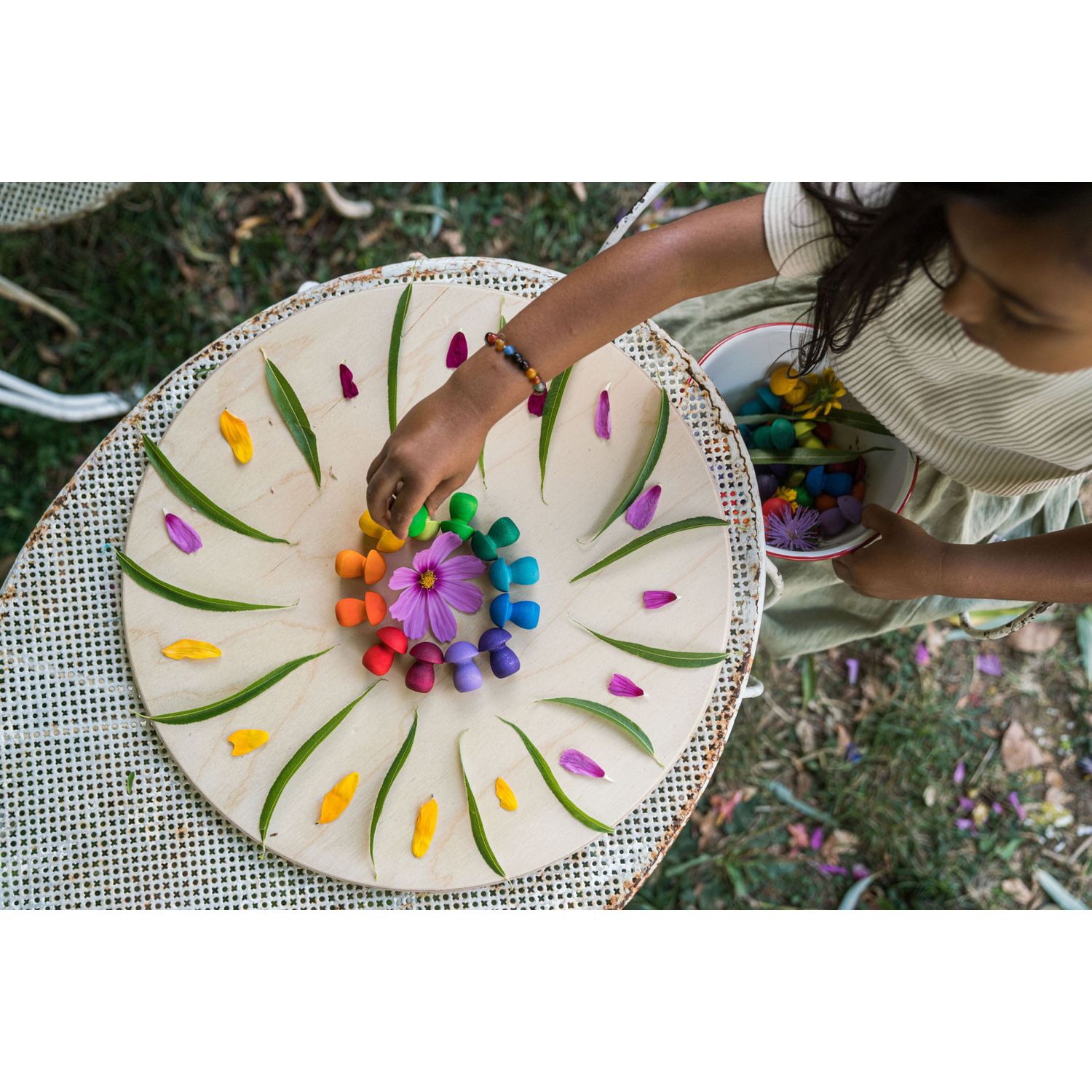 Figurine ciupercute mandala curcubeu fotografia produsului View 2 L