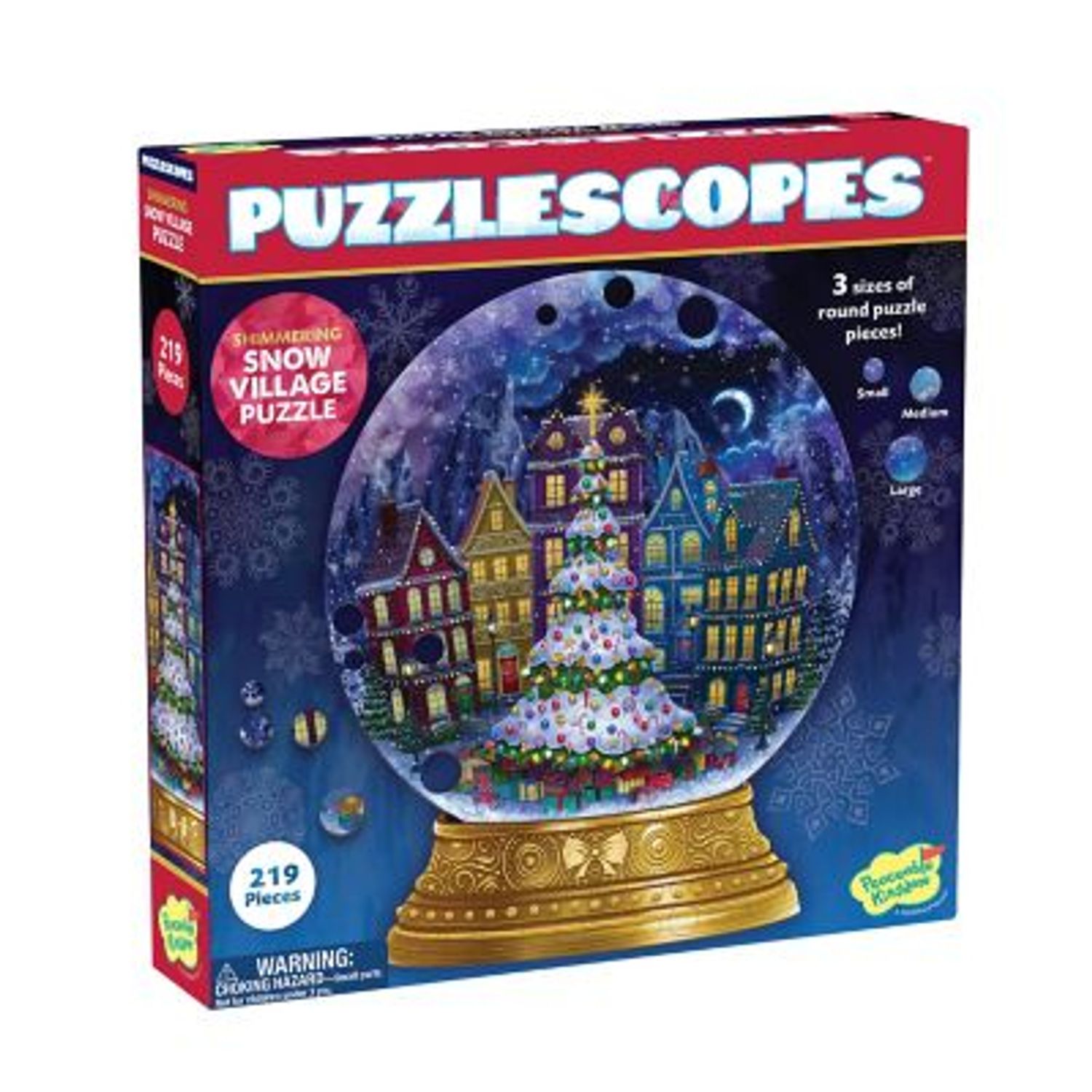 Puzzle circular Globul de iarna - Magia Craciunului fotografia produsului
