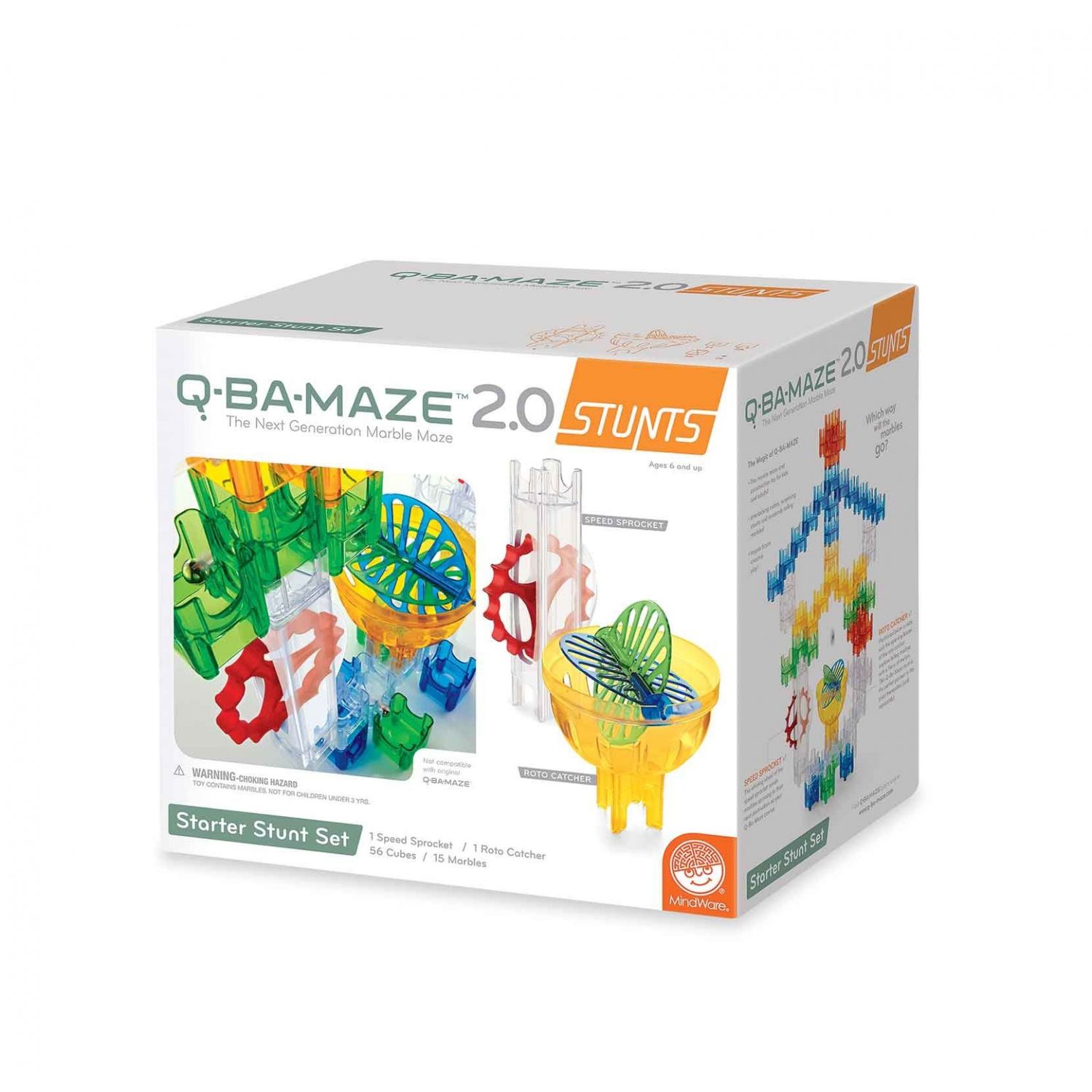 Q-BA-MAZE 2.0 Starter Stunt Set, joc de constructie cu bile fotografia produsului
