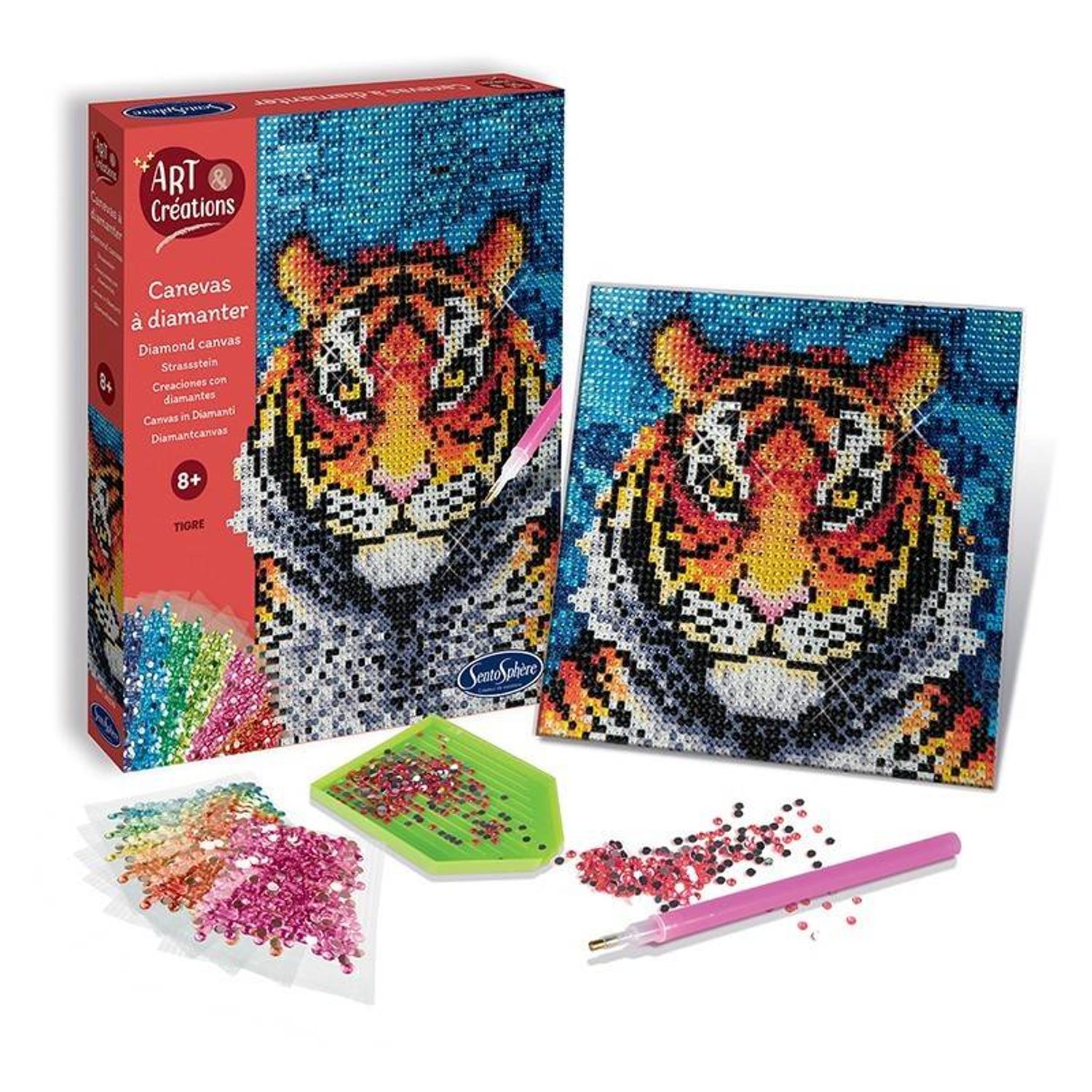 Kit Creativ Diamante Tigru fotografia produsului View 2 L