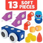 Set cuburi din spuma cu magnet Blockaroo, Automobil 13 piese fotografia produsului View 4 S