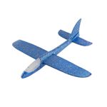 Avion planor din spuma cu luminite - Albastru fotografia produsului