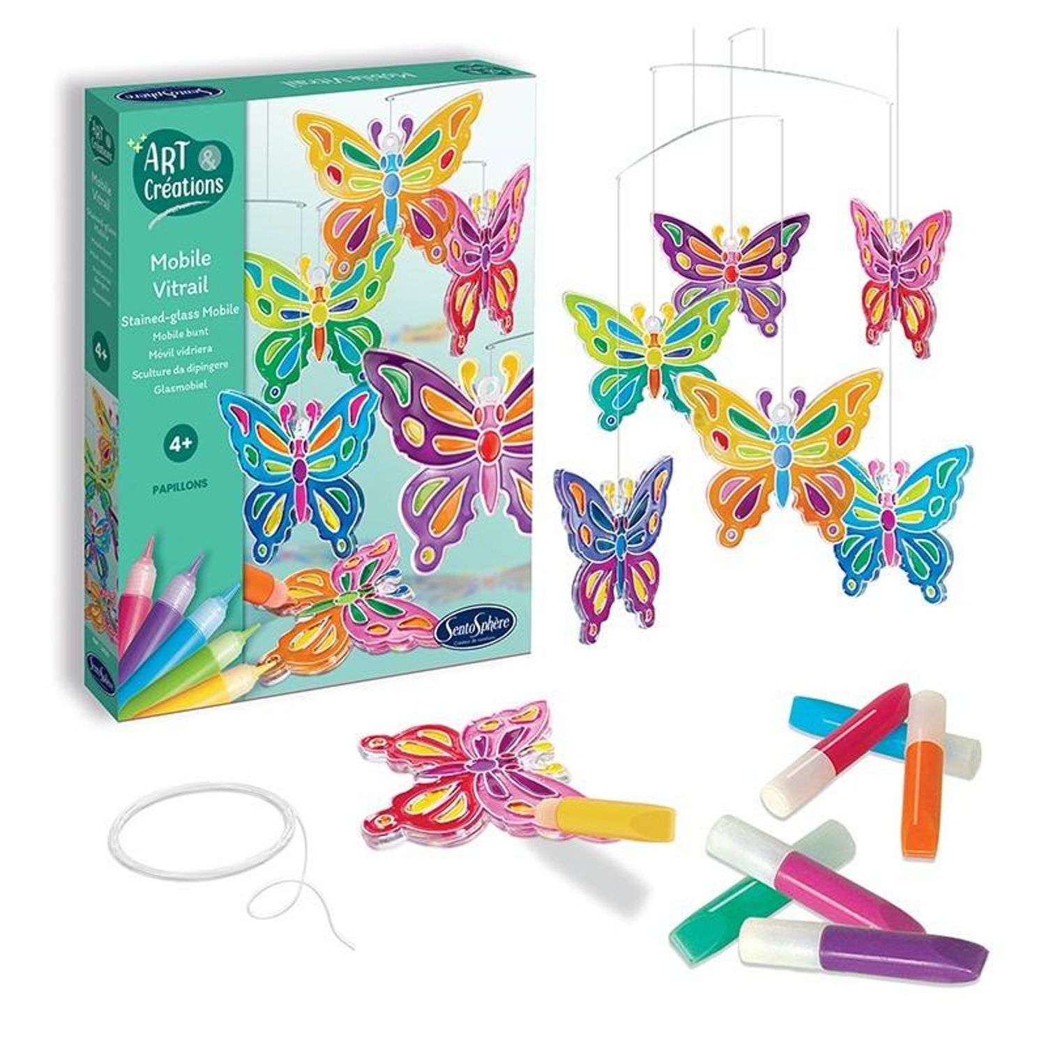 Kit Creativ Mobil Vitralii Fluturi fotografia produsului