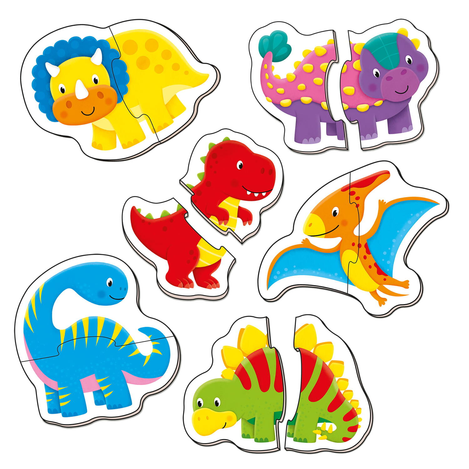 Baby Puzzle: Dinozauri (2 piese) fotografia produsului View 3 L