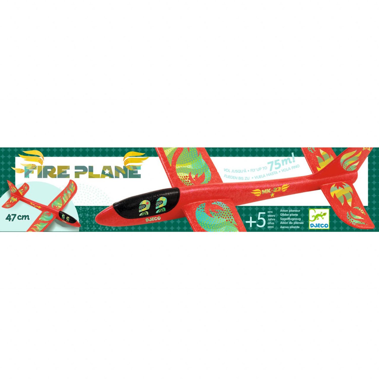 Planor - Avion de pompieri Djeco fotografia produsului View 3 L