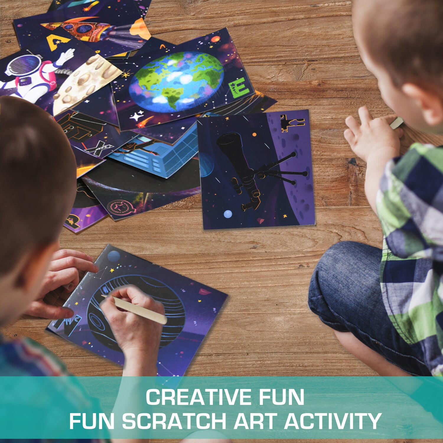 Set creativ de razuit - Aventuri in spatiu fotografia produsului View 3 L