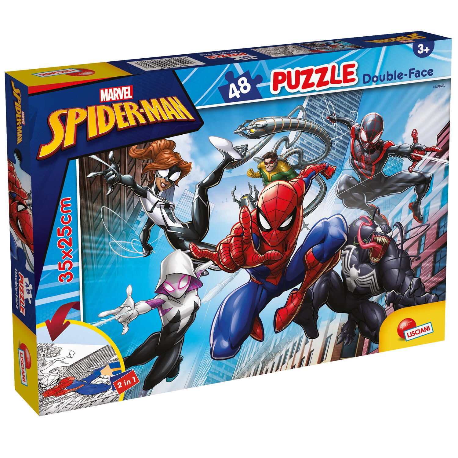 Puzzle de colorat - Spiderman (48 de piese) fotografia produsului