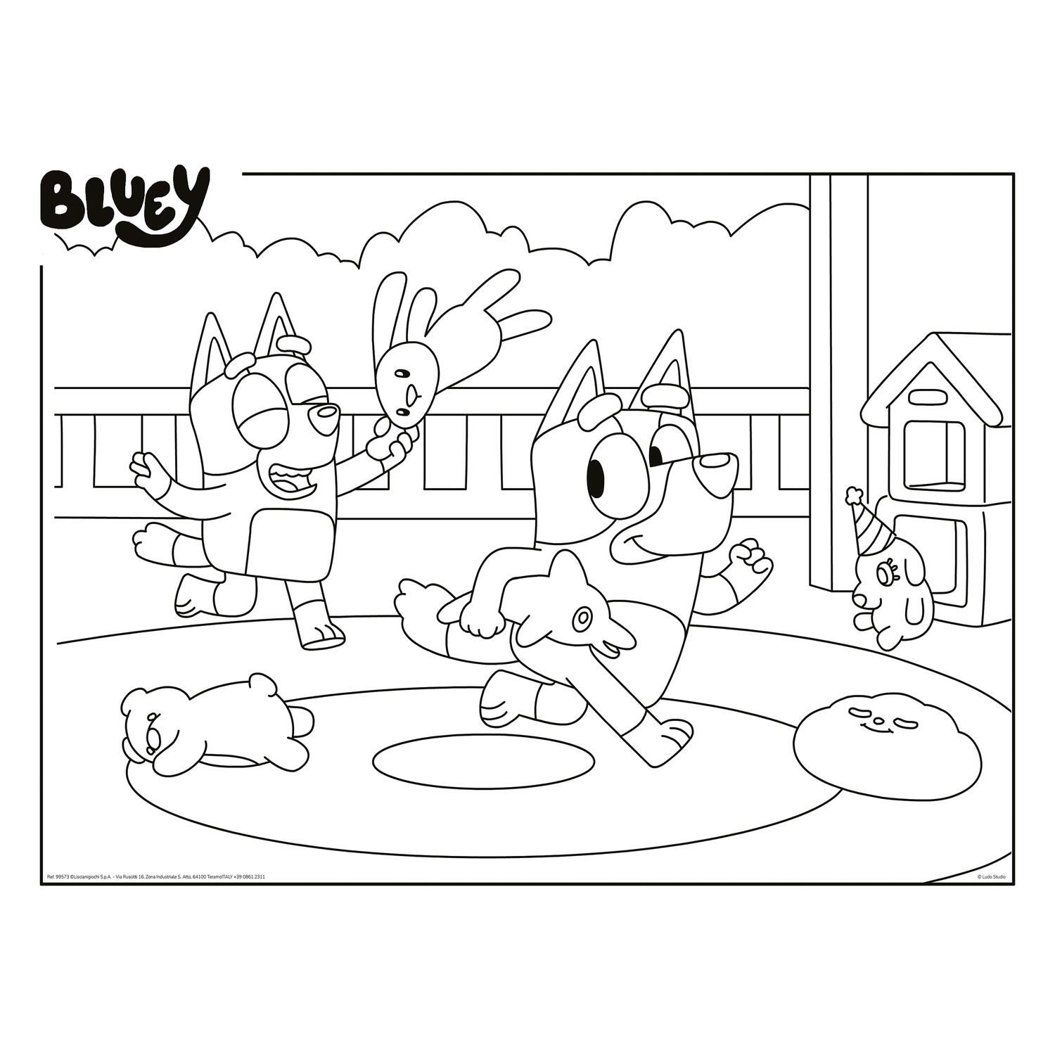 Puzzle de colorat maxi - Bluey (60 de piese) fotografia produsului View 3 L