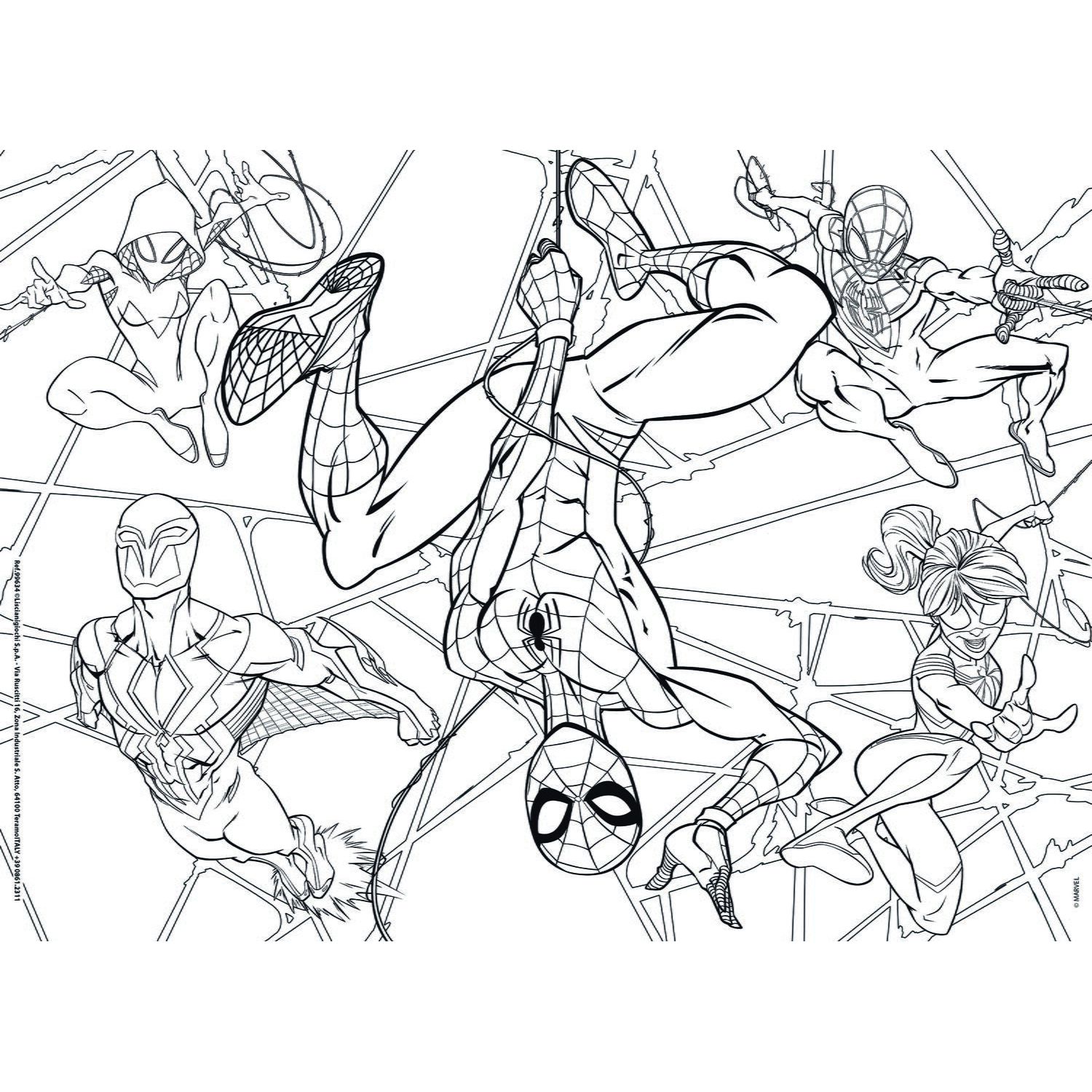 Puzzle de colorat - Spiderman (60 de piese) fotografia produsului View 3 L