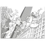 Puzzle de colorat maxi - Spiderman (4 x 48 de piese) fotografia produsului View 3 S