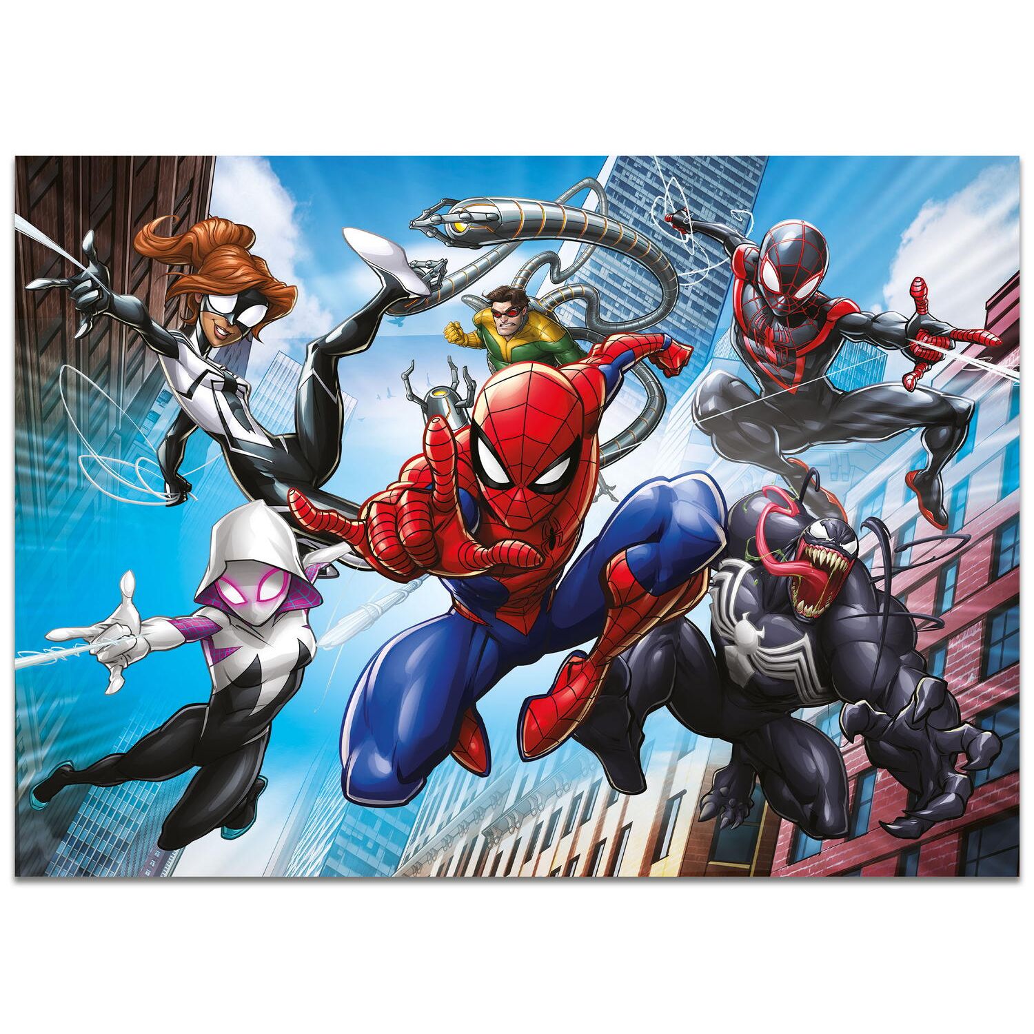 Puzzle de colorat maxi - Spiderman (4 x 48 de piese) fotografia produsului View 2 L