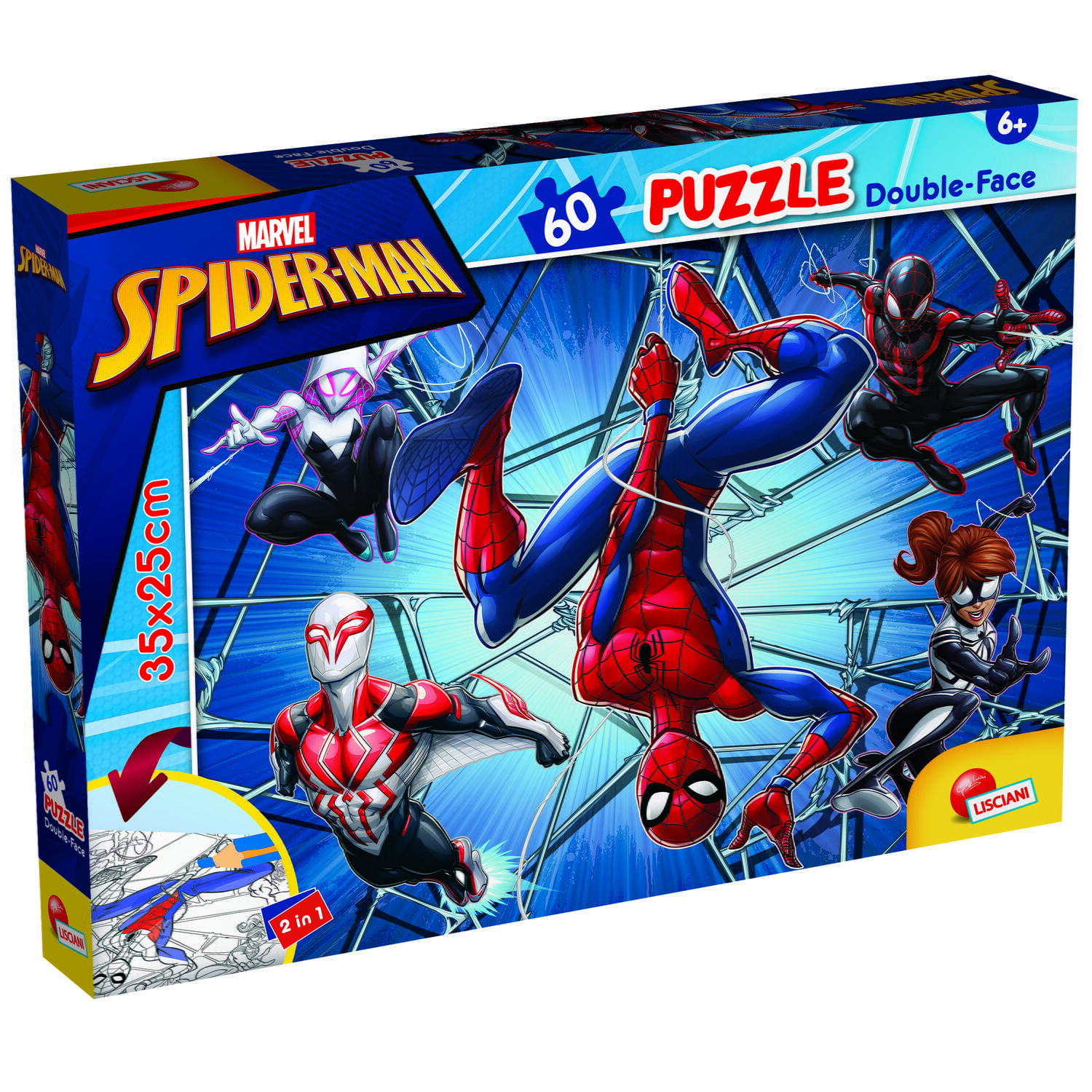 Puzzle de colorat - Spiderman (60 de piese) fotografia produsului